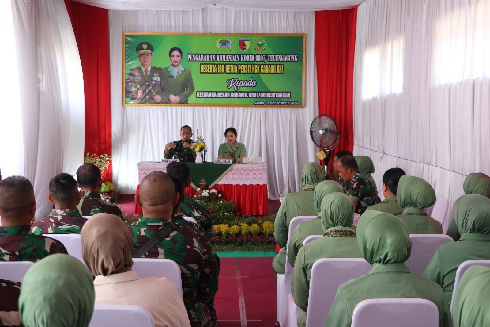 Dandim Tulungagung Tekankan Disiplin dan Profesionalisme Prajurit Saat Kunjungi Koramil Rejotangan